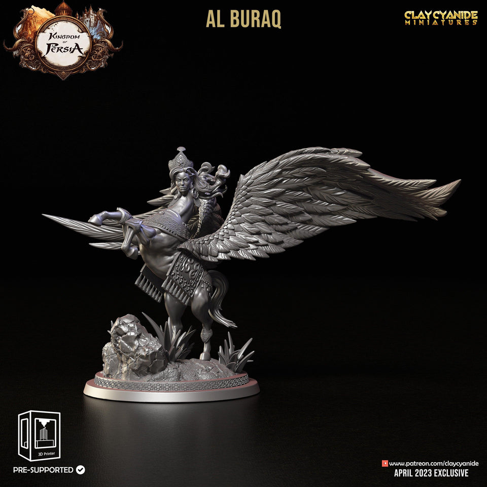 3D Printed Clay Cyanide Al Buraq Kingdom of Persia 28 32 mm D&D - Charming Terrain
