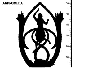 3D Printed Clay Cyanide Andromeda Greek Mythology Part 2 28 32 mm D&D - Charming Terrain