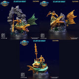 3D Printed Clay Cyanide Atlantean Knights The Chronicles of Atlantis 28 32 mm D&D - Charming Terrain