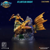 3D Printed Clay Cyanide Atlantean Knights The Chronicles of Atlantis 28 32 mm D&D - Charming Terrain