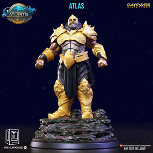 3D Printed Clay Cyanide Atlantis The Chronicles of Atlantis 28 32 mm D&D - Charming Terrain