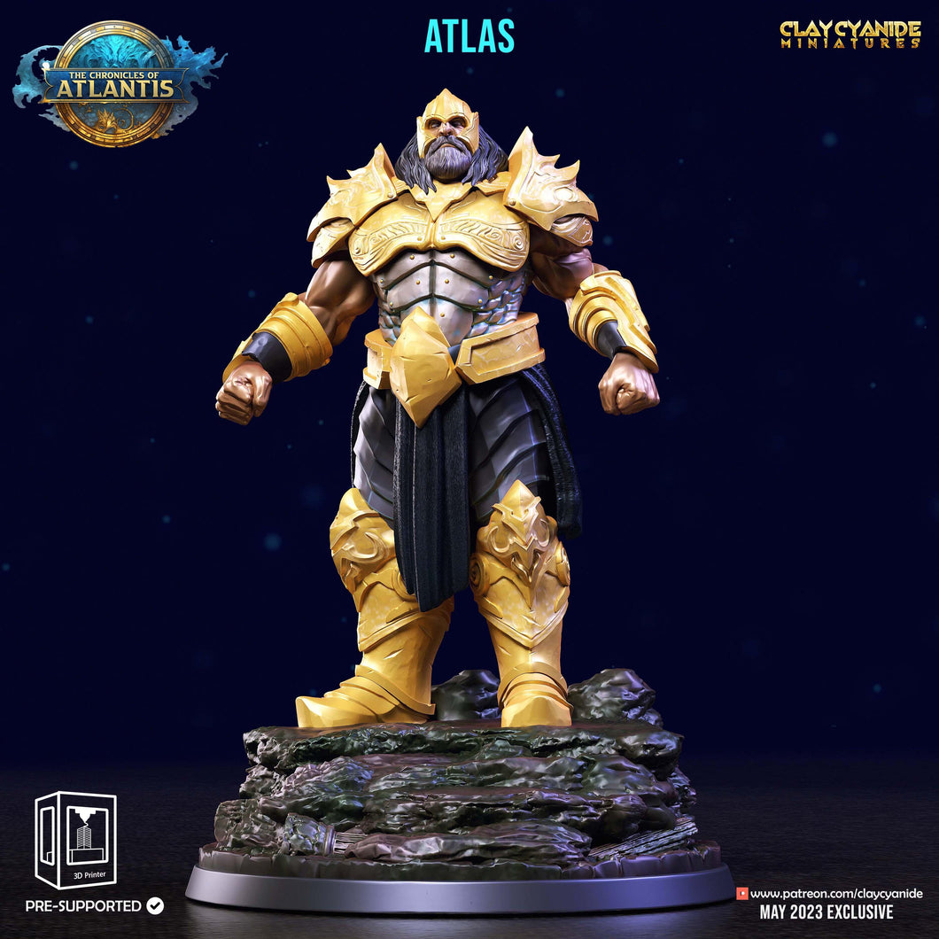 3D Printed Clay Cyanide Atlantis The Chronicles of Atlantis 28 32 mm D&D - Charming Terrain