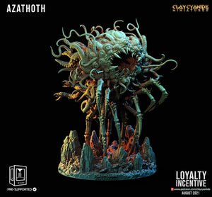 3D Printed Clay Cyanide - Azathoth the God of Chaos 28mm 32mm D&D - Charming Terrain