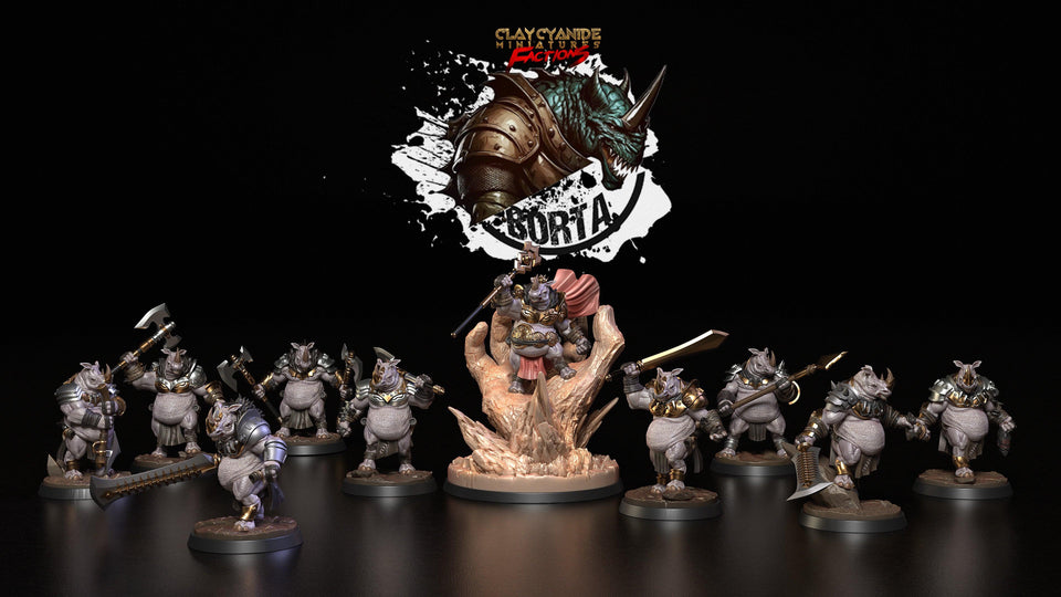3D Printed Clay Cyanide Battle Borta Factions Tribe Ragnarok D&D - Charming Terrain
