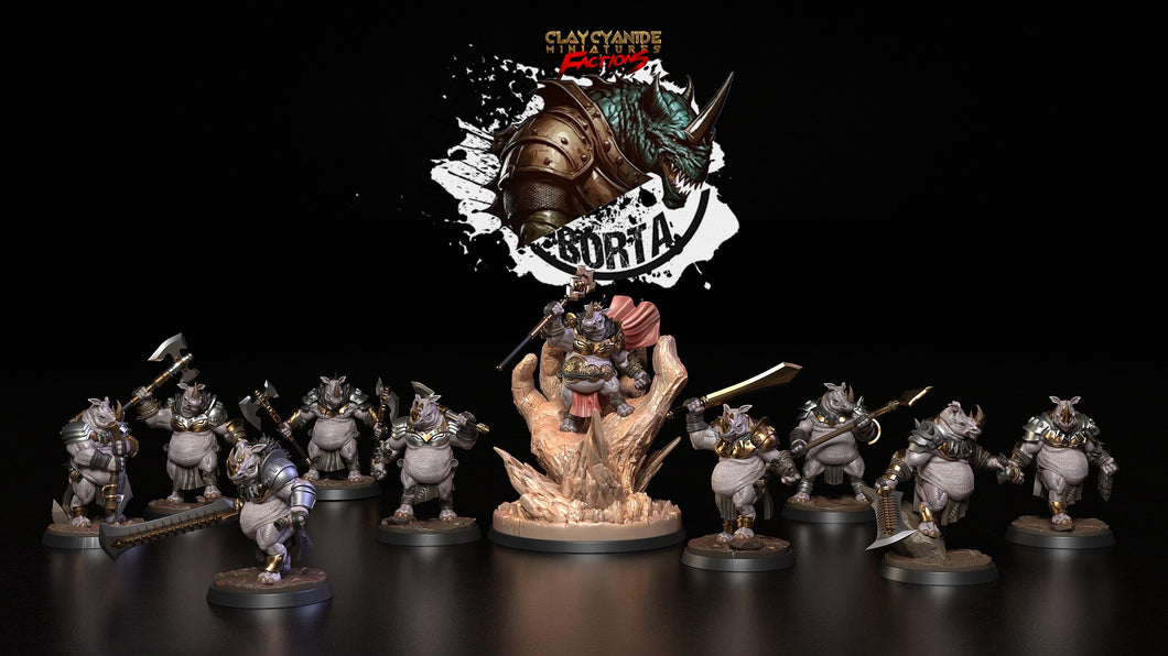 3D Printed Clay Cyanide Battle Borta Factions Tribe Ragnarok D&D - Charming Terrain