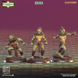 3D Printed Clay Cyanide Bouda Ethiopian Mythos 28 32 mm D&D - Charming Terrain