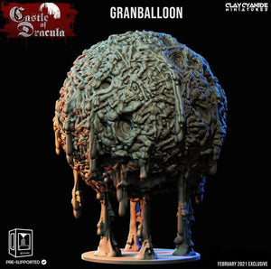 3D Printed Clay Cyanide Castle of Dracula - Granballoon 28mm 32mm D&D - Charming Terrain