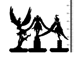 3D Printed Clay Cyanide Castle of Dracula - Harpies 28mm 32mm D&D - Charming Terrain