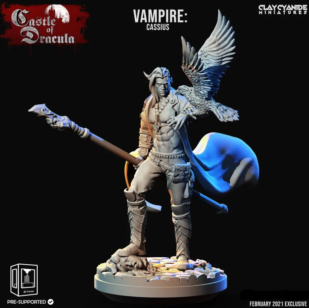 3D Printed Clay Cyanide Castle of Dracula - Vampire Cassius 28mm 32mm D&D - Charming Terrain
