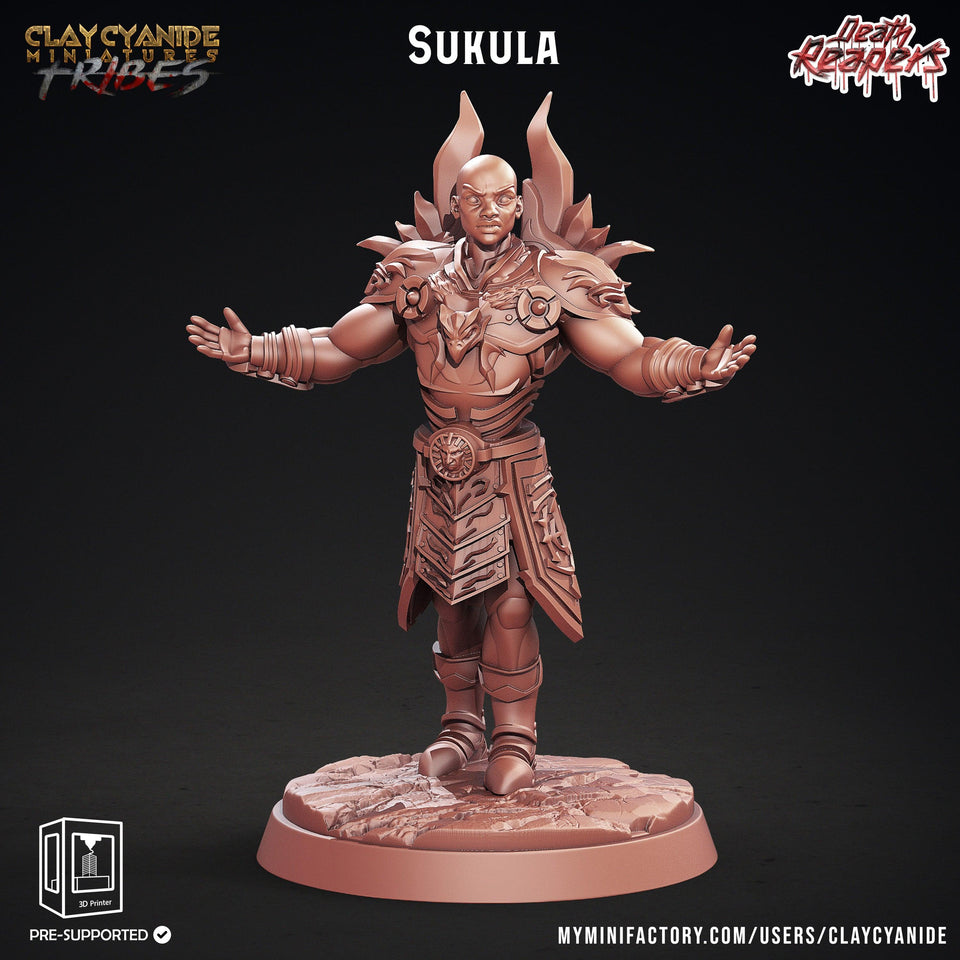3D Printed Clay Cyanide Death Reapers Factions Tribes Ragnarok D&D - Charming Terrain