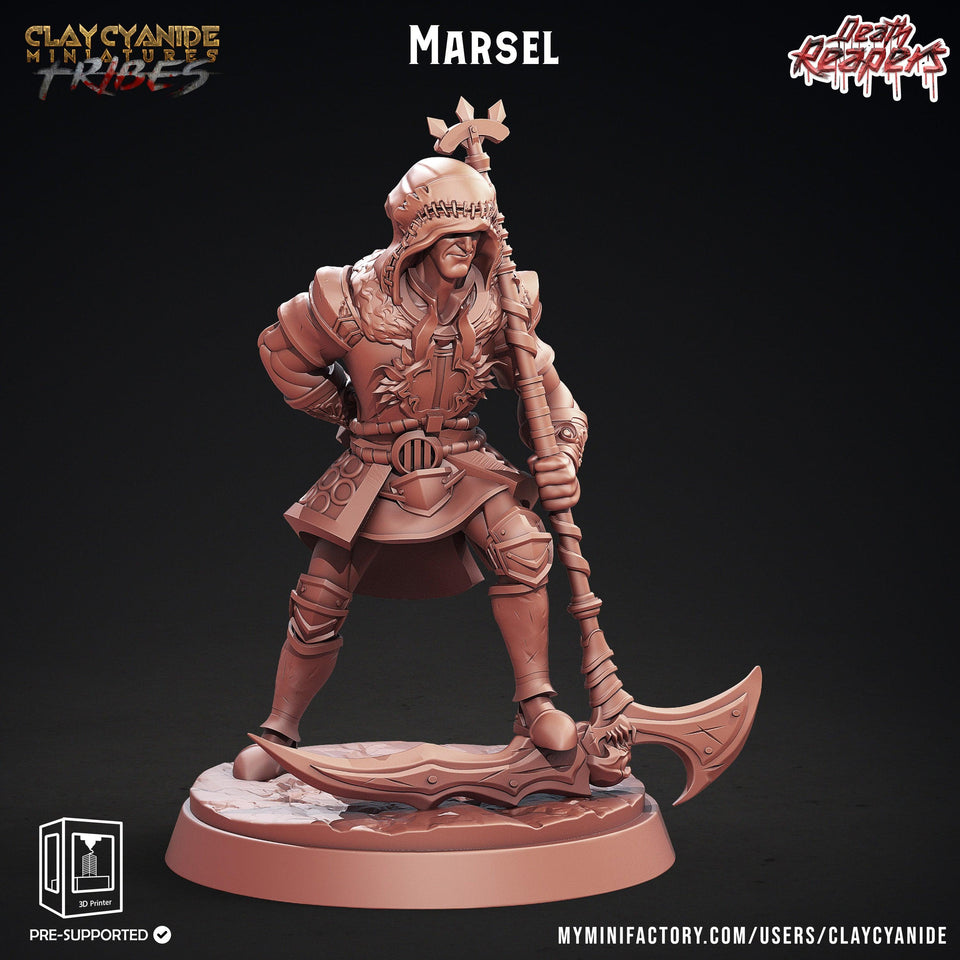 3D Printed Clay Cyanide Death Reapers Factions Tribes Ragnarok D&D - Charming Terrain