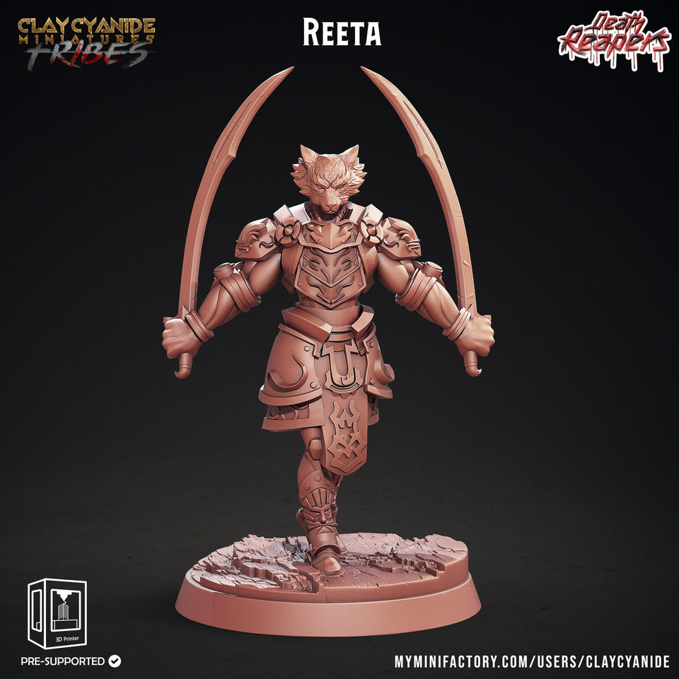 3D Printed Clay Cyanide Death Reapers Factions Tribes Ragnarok D&D - Charming Terrain