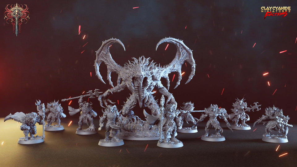 3D Printed Clay Cyanide Dreadbloods Factions Tribes 28 32 mm D&D - Charming Terrain