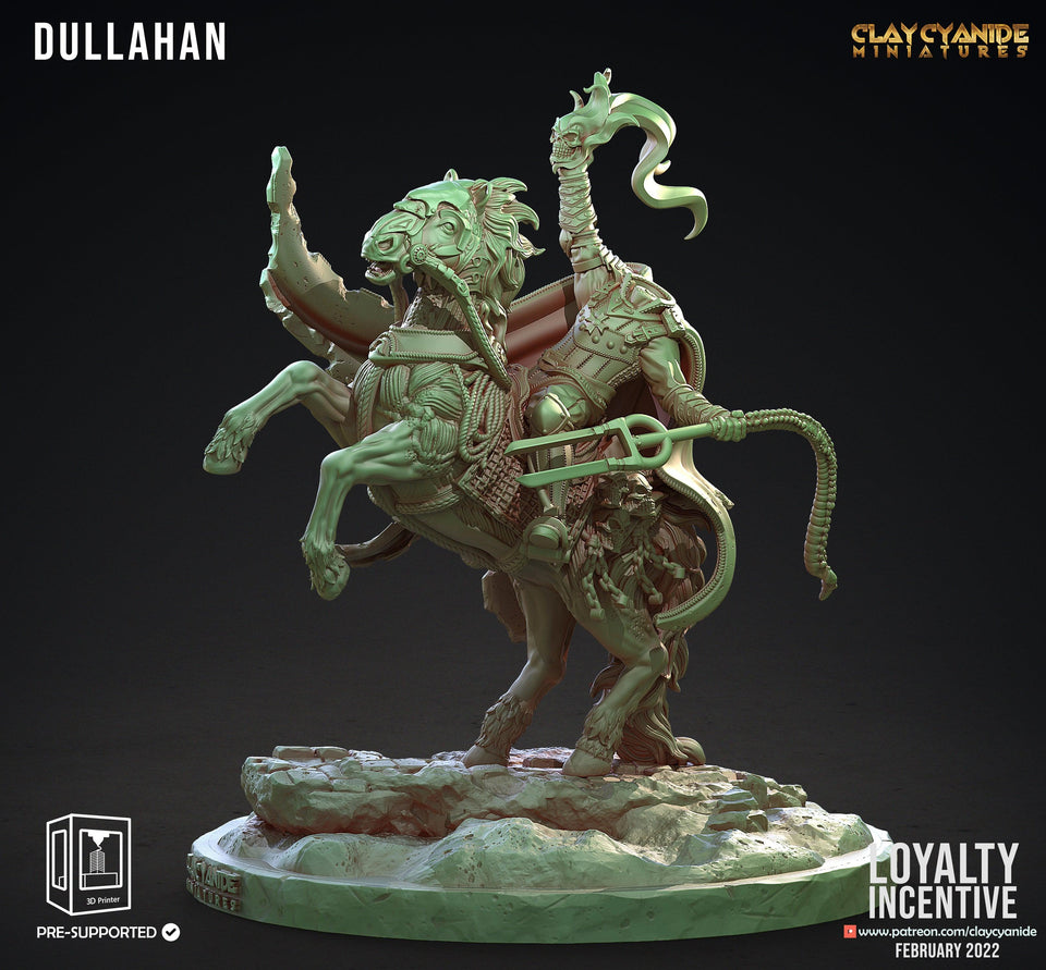 3D Printed Clay Cyanide Dullahan Renders 28 32 mm D&D - Charming Terrain