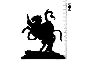 3D Printed Clay Cyanide Dullahan Renders 28 32 mm D&D - Charming Terrain