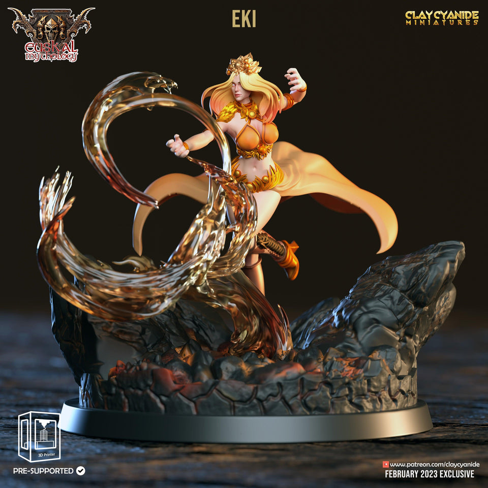 3D Printed Clay Cyanide Eki Euskal Mythology 28 32 mm D&D - Charming Terrain