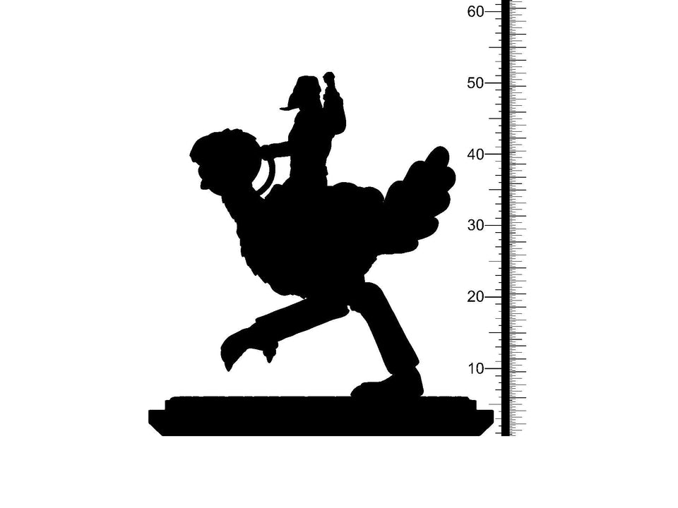 3D Printed Clay Cyanide Fantasy Kingdom - Female Rider 28mm 32mm D&D - Charming Terrain