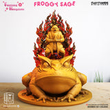 3D Printed Clay Cyanide Fantasy Kingdom - Froggy Sage 28mm 32mm D&D - Charming Terrain