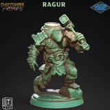 3D Printed Clay Cyanide Gator Factions Tribes Ragnarok D&D - Charming Terrain