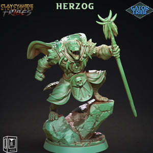 3D Printed Clay Cyanide Gator Factions Tribes Ragnarok D&D - Charming Terrain