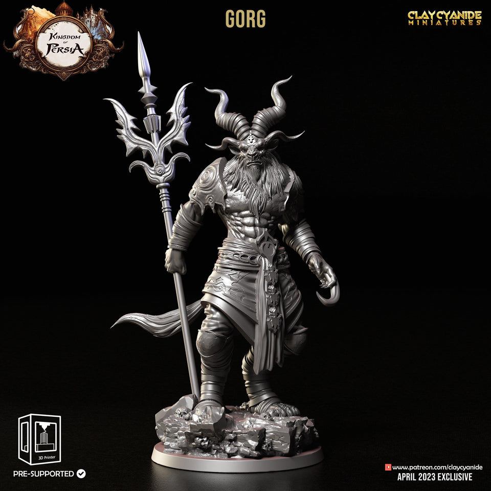 3D Printed Clay Cyanide Gorg Kingdom of Persia 28 32 mm D&D - Charming Terrain