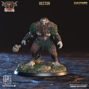3D Printed Clay Cyanide Hector Basajaun Euskal Mythology 28 32 mm D&D - Charming Terrain