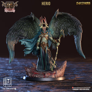 3D Printed Clay Cyanide Herio Euskal Mythology 28 32 mm D&D - Charming Terrain