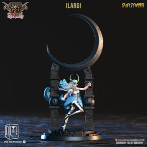 3D Printed Clay Cyanide Ilargi Euskal Mythology 28 32 mm D&D - Charming Terrain