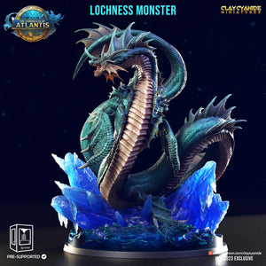 3D Printed Clay Cyanide Lochness Monster The Chronicles of Atlantis 28 32 mm D&D - Charming Terrain