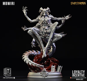 3D Printed Clay Cyanide Mbwiri 28 32 mm D&D - Charming Terrain
