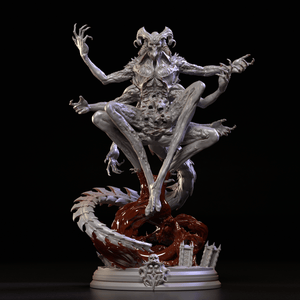 3D Printed Clay Cyanide Mbwiri 28 32 mm D&D - Charming Terrain