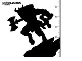 3D Printed Clay Cyanide Minotaur Greek Mythology Part 2 28 32 mm D&D - Charming Terrain