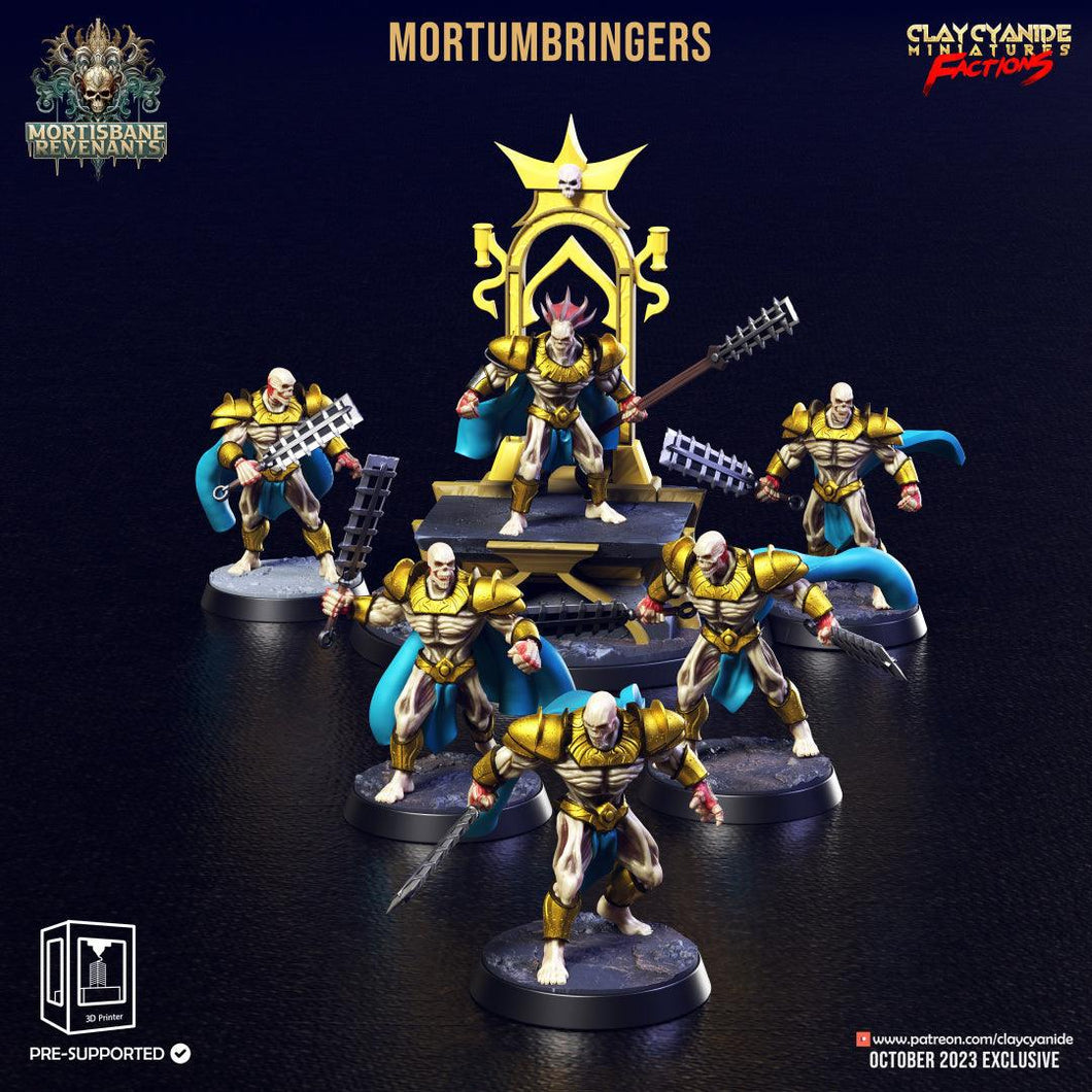 3D Printed Clay Cyanide Mortumbringers Mortisbane Revenants 28 32 mm D&D - Charming Terrain
