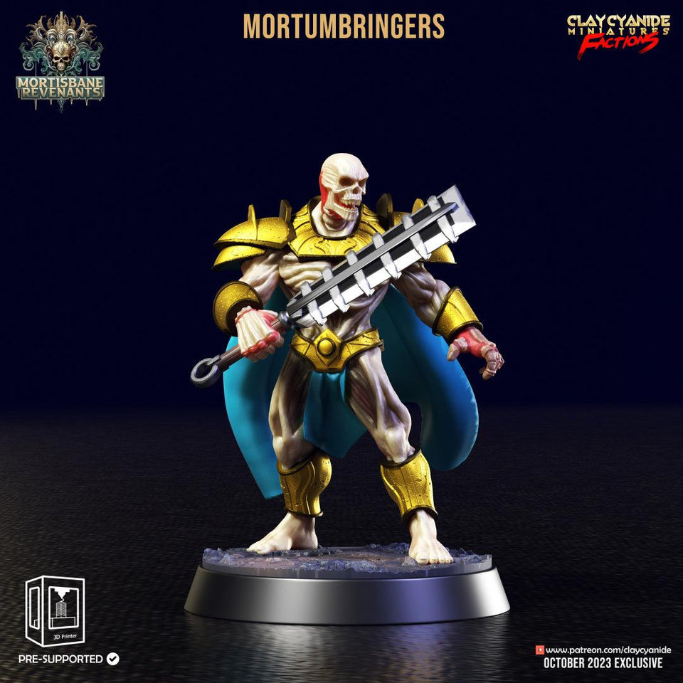 3D Printed Clay Cyanide Mortumbringers Mortisbane Revenants 28 32 mm D&D - Charming Terrain