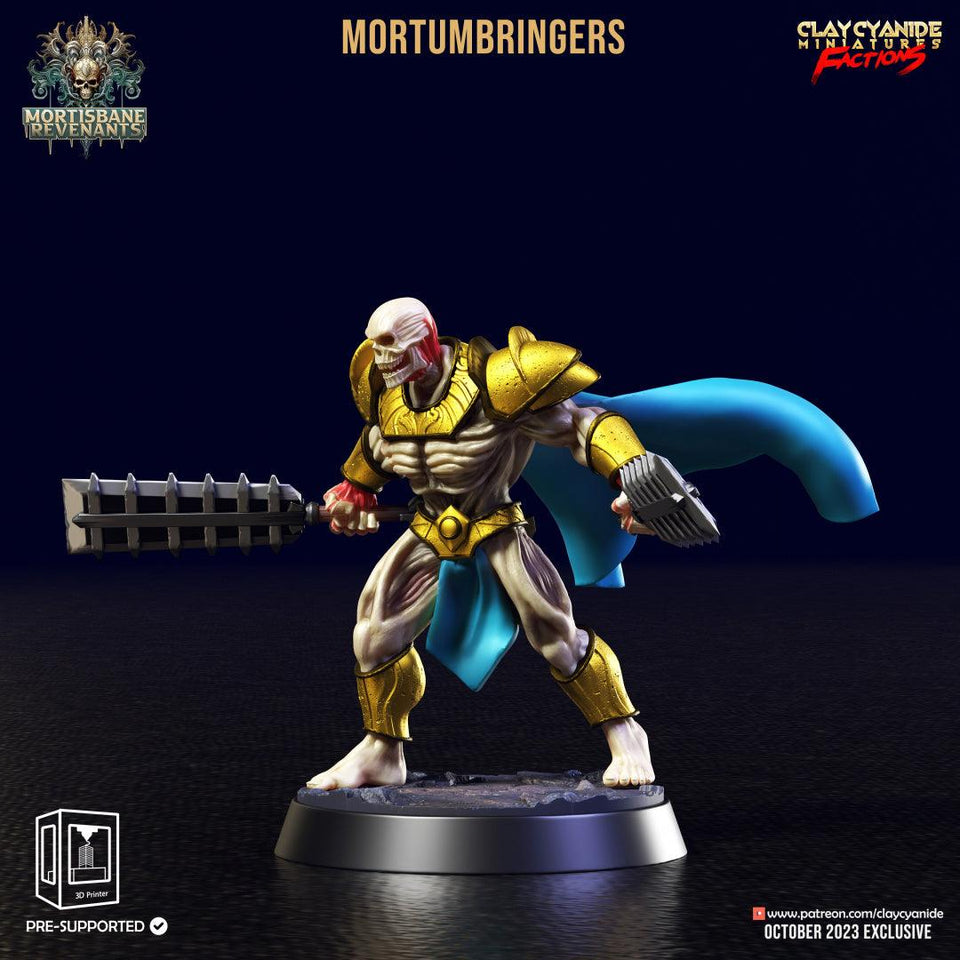 3D Printed Clay Cyanide Mortumbringers Mortisbane Revenants 28 32 mm D&D - Charming Terrain