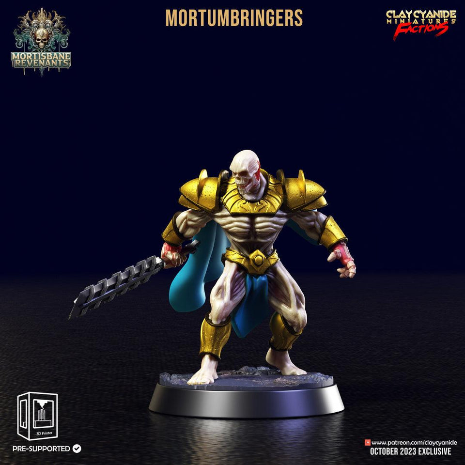 3D Printed Clay Cyanide Mortumbringers Mortisbane Revenants 28 32 mm D&D - Charming Terrain
