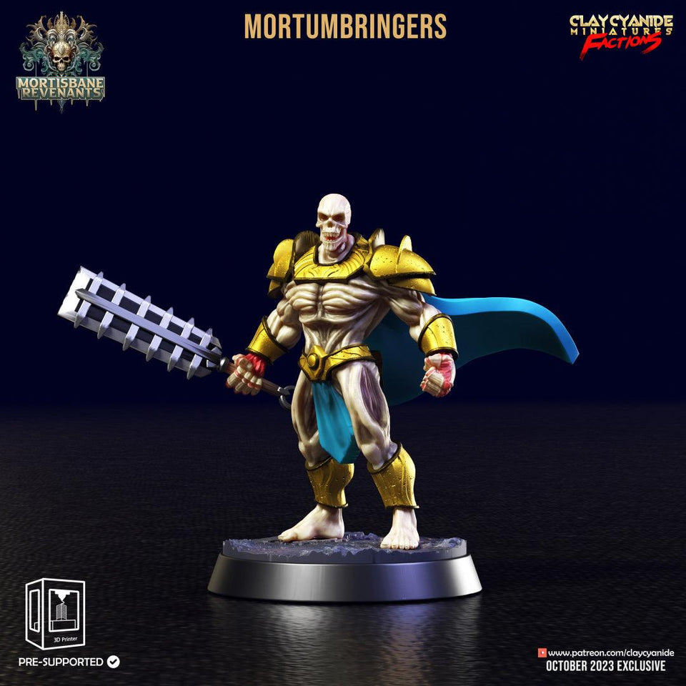3D Printed Clay Cyanide Mortumbringers Mortisbane Revenants 28 32 mm D&D - Charming Terrain