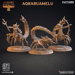 3D Printed Clay Cyanide Mystery Babylon - Aqrabuamelu 28mm 32mm D&D - Charming Terrain