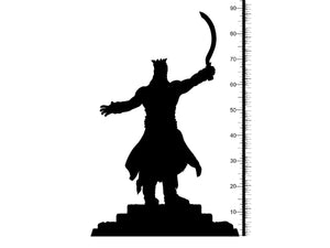 3D Printed Clay Cyanide Mystery Babylon - Gilgamesh 28mm 32mm D&D - Charming Terrain