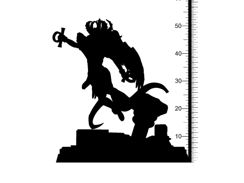 3D Printed Clay Cyanide Mystery Babylon - Inanna 28mm 32mm D&D - Charming Terrain