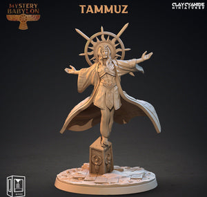 3D Printed Clay Cyanide Mystery Babylon - Tammuz God of Agriculture 28mm 32mm D&D - Charming Terrain