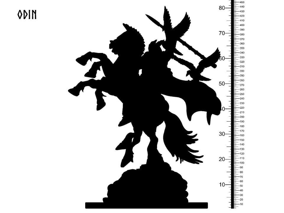 3D Printed Clay Cyanide Odin Norse Mythology 28 32 mm D&D - Charming Terrain