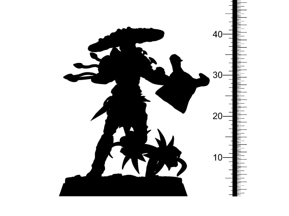 3D Printed Clay Cyanide Shroomkin Factions Tribes 28 32 mm D&D - Charming Terrain