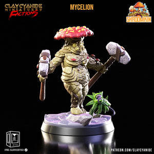 3D Printed Clay Cyanide Shroomkin Factions Tribes 28 32 mm D&D - Charming Terrain