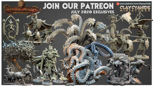 3D Printed Clay Cyanide Skeleton Soldiers Greek Mythology Part 2 28 32 mm D&D - Charming Terrain