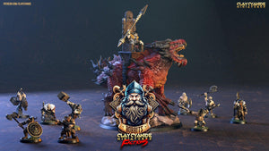 3D Printed Clay Cyanide The Bobbits Factions Ragnarok D&D - Charming Terrain