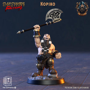 3D Printed Clay Cyanide The Bobbits Factions Ragnarok D&D - Charming Terrain