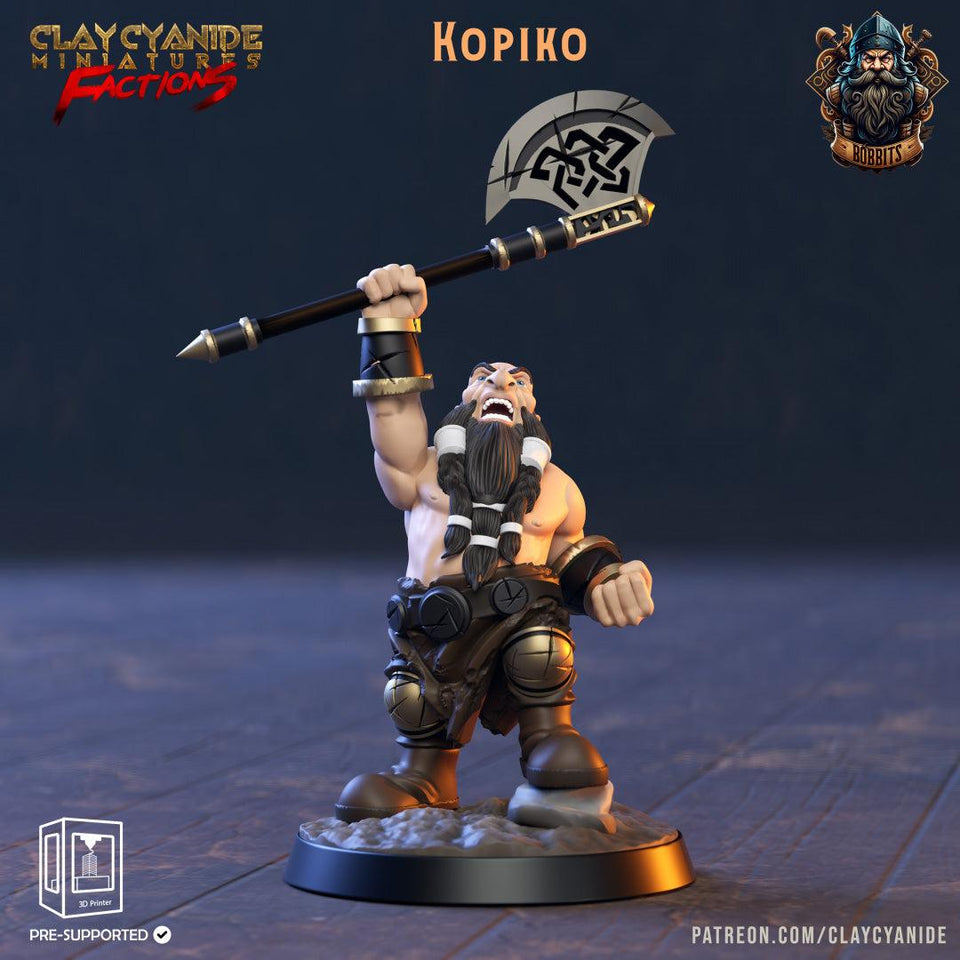 3D Printed Clay Cyanide The Bobbits Factions Ragnarok D&D - Charming Terrain