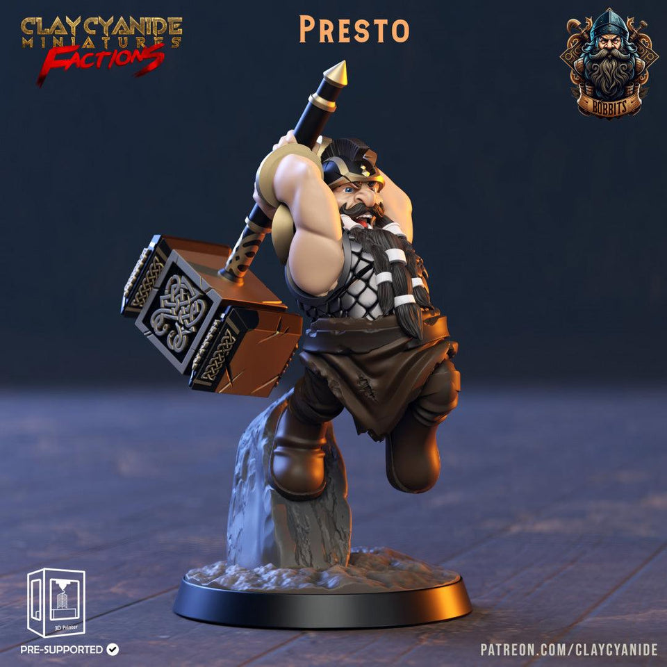 3D Printed Clay Cyanide The Bobbits Factions Ragnarok D&D - Charming Terrain