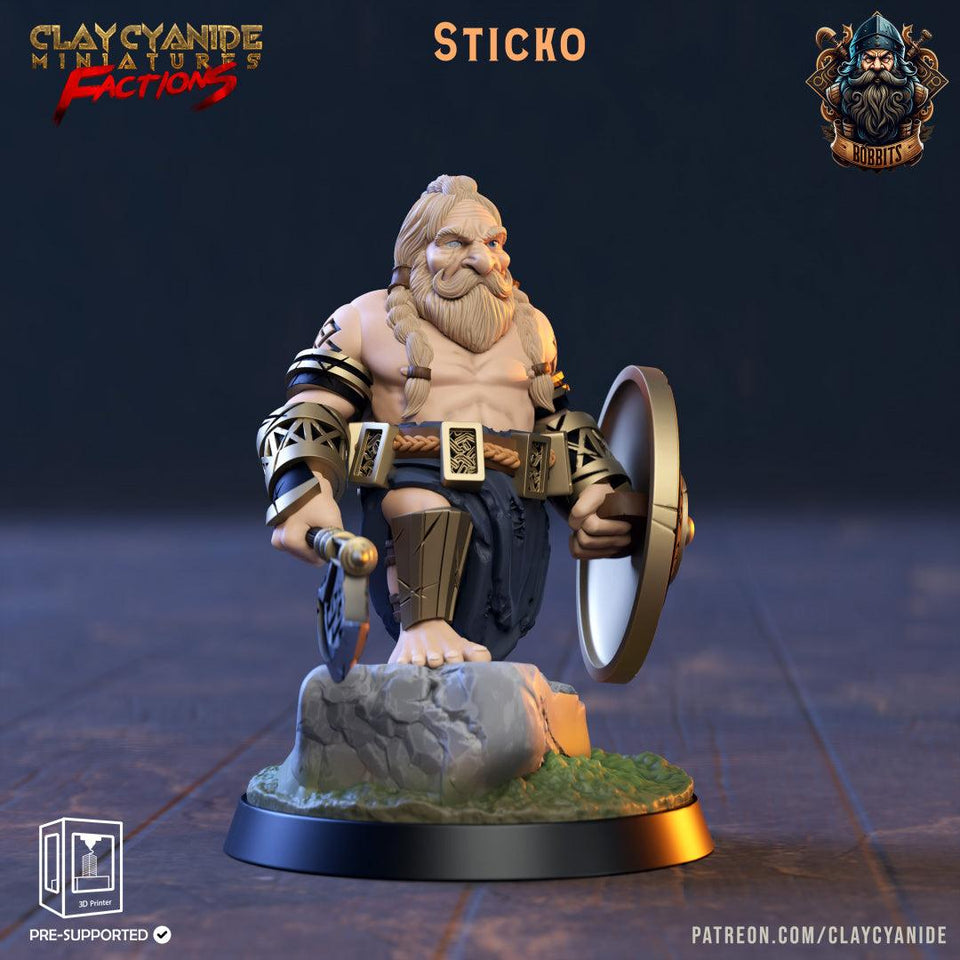 3D Printed Clay Cyanide The Bobbits Factions Ragnarok D&D - Charming Terrain